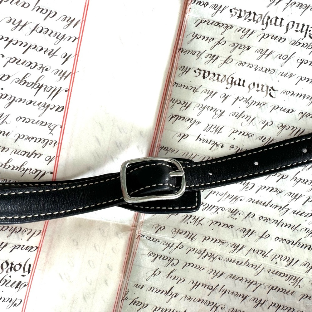 Vintage Coach Crossbody Bag Black Signature with Tan inner strap accent - Picture 14 of 16